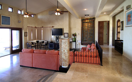Bathroom vanity in Cascadas de Pedregal Condos in Cabo San Lucas